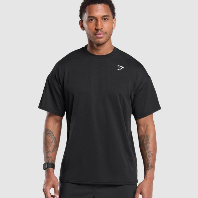 Men's Running Fitness T-Shirt Casual Breathable Loose-Fitting Top