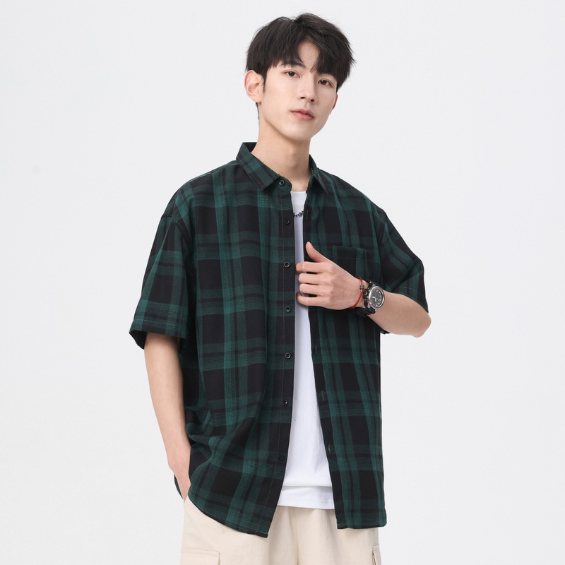Men's Summer Japanese-style Casual Short-sleeve Shirt
