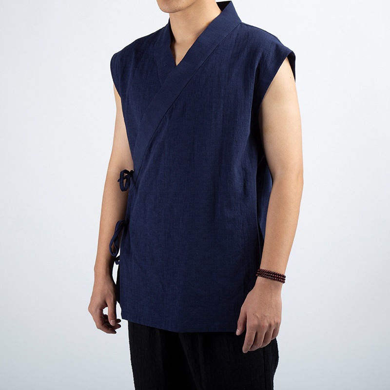 Solid-color Men's Trendy Casual Short-sleeved Shirt