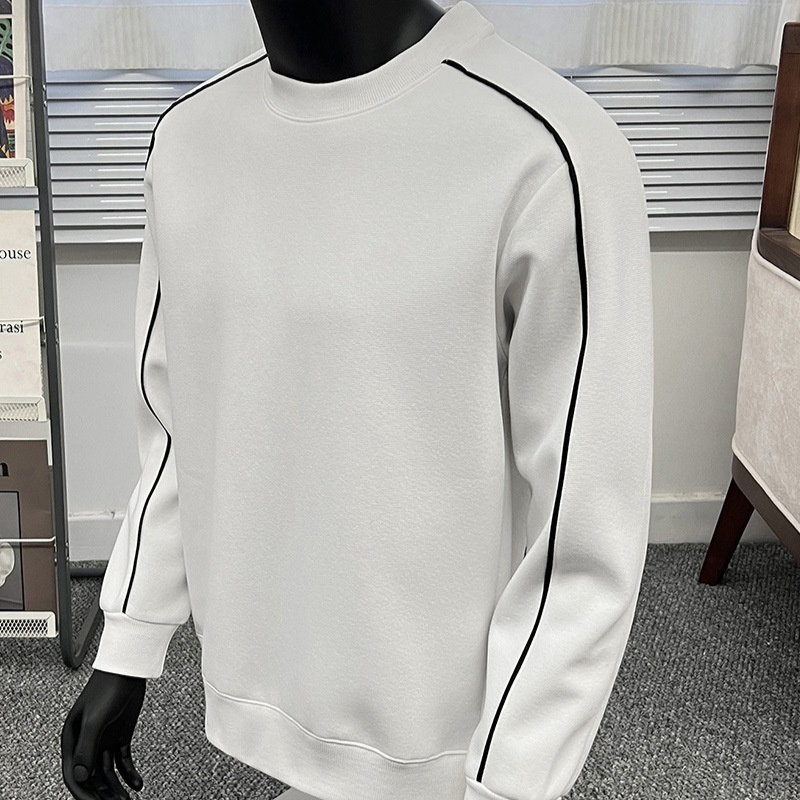 Casual Minimalist Korean-style Loose-fitting Crew-neck Top