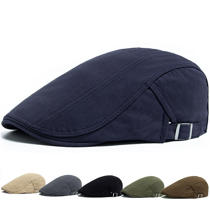 Men's Classic Solid-Color Casual Mens Beret