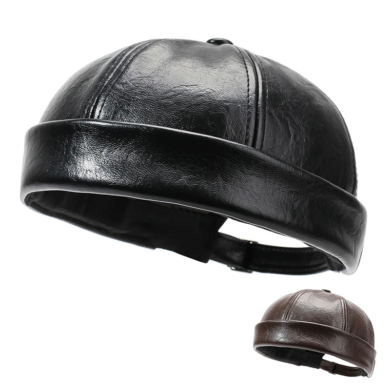 Mens Fashionable Retro Solid-Color Shopkeeper Cap