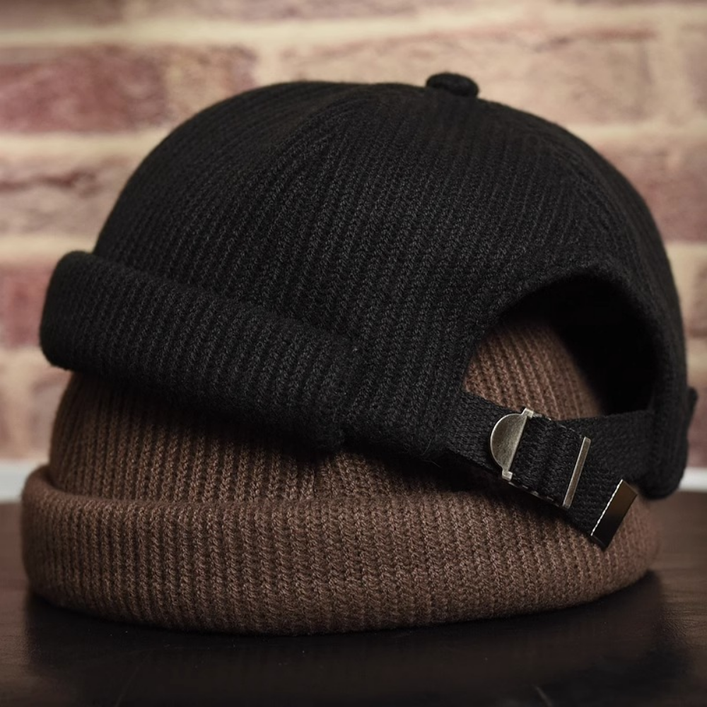 Japanese-style Vintage Boater Hat In Solid Color, For Hip-hop Wear In Autumn And Winter…