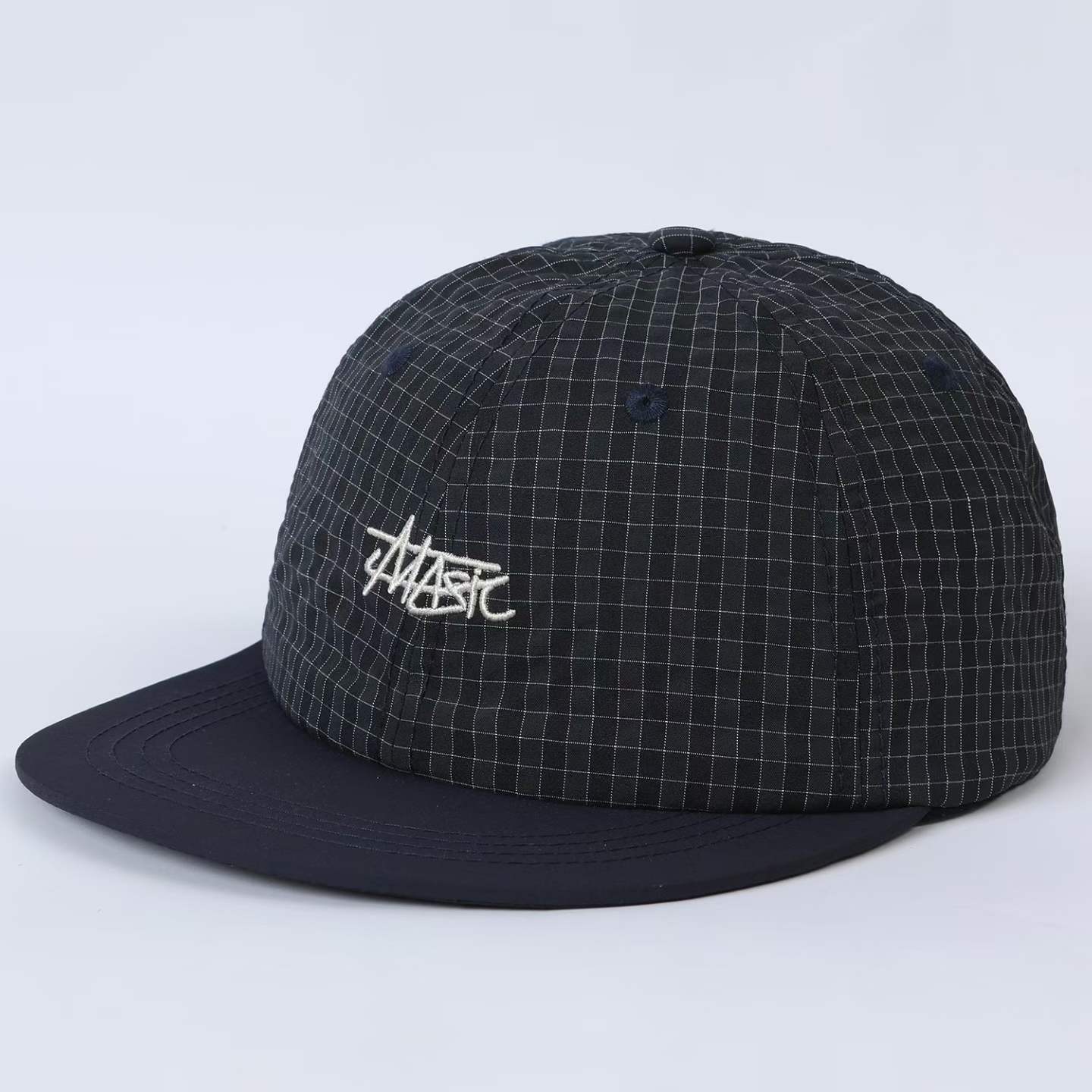 Plaid Multi-color Embroidered Letter Baseball Cap Suitable For Short Trips, Sun…