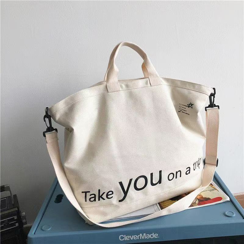 Vintage Canvas Bag Luggage Travel Bag Oversized Capacity Canvas Storage Bag Portable…