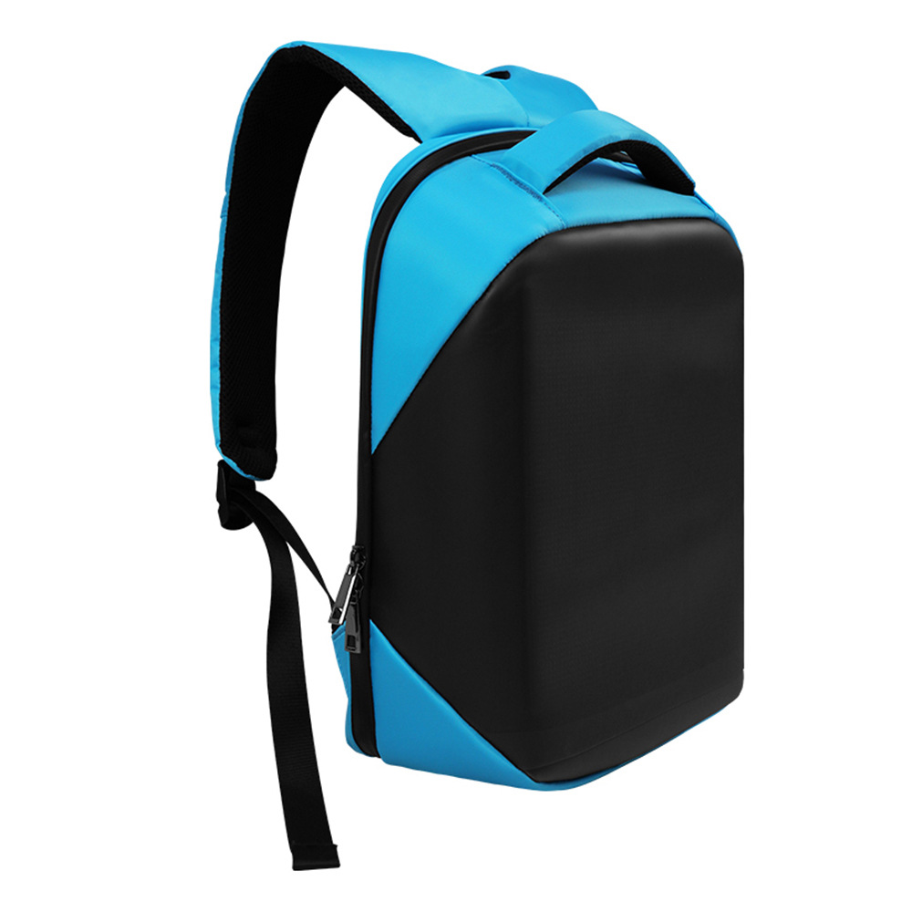 Regular LED Backpack Cycling Double Shoulder Bag DIY Text Animation Polyester Material…
