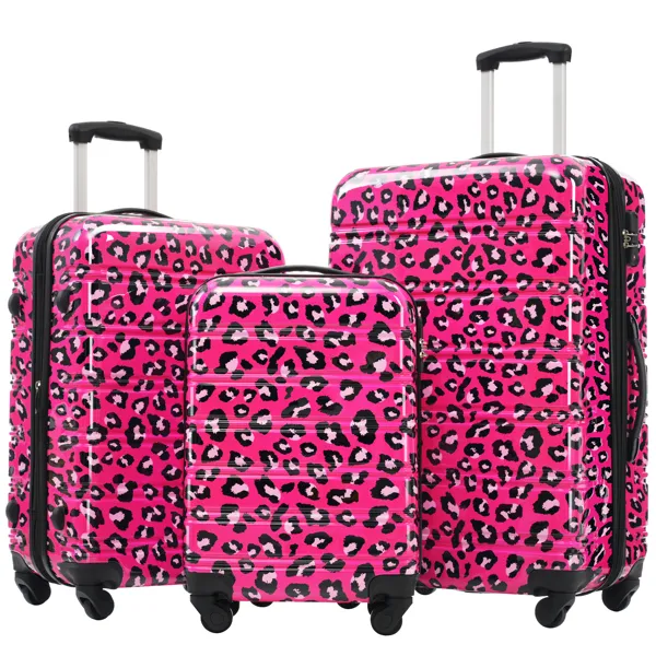 Hardshell Luggage Sets 3 pcs Spinner Suitcase with TSA Lock Lightweight-20"+24"+28"…