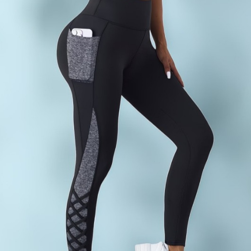 European And American High-waisted Skinny Pants With Zippered Pockets Suitable For…