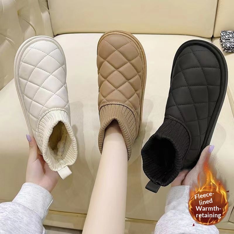 Womens Snow Boots, Non-slip, Fleece-lined Shoes