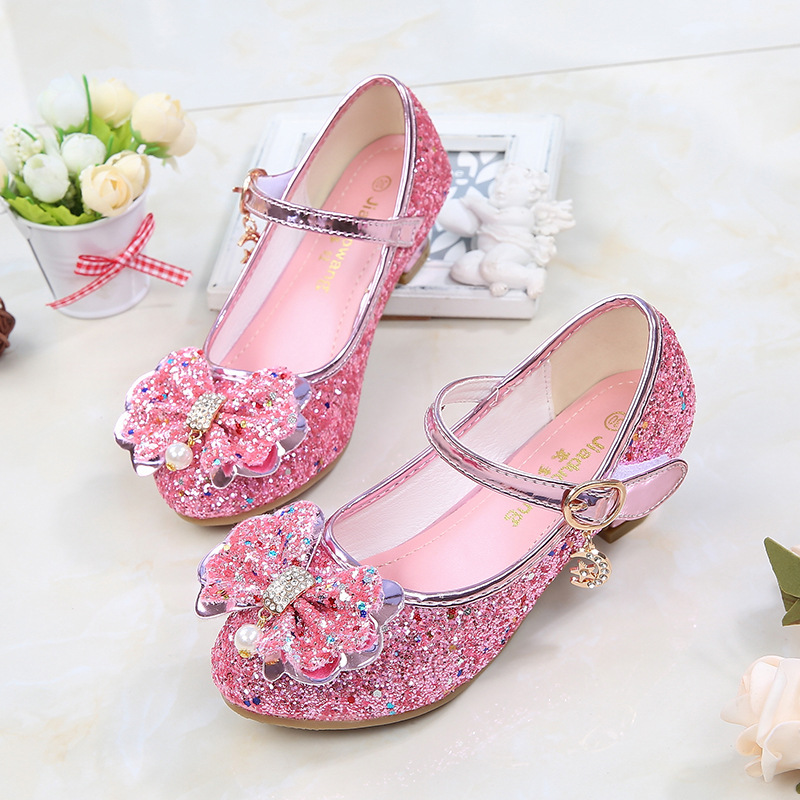 Girls' High-heeled Princess Shoes New Springautumn Collection