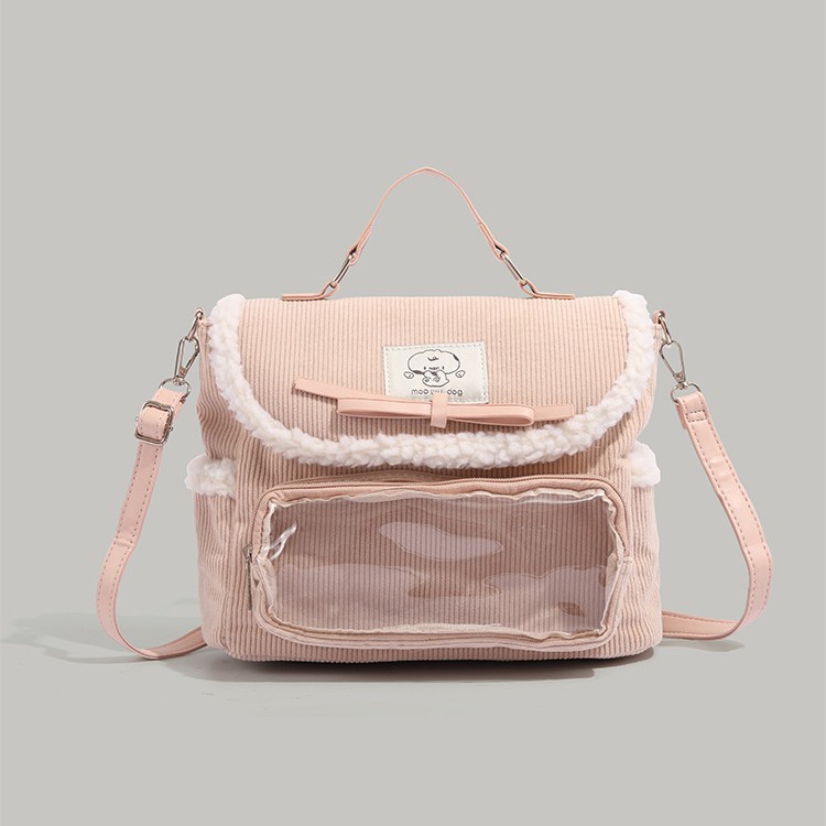 Niche Corduroy Backpack For Women