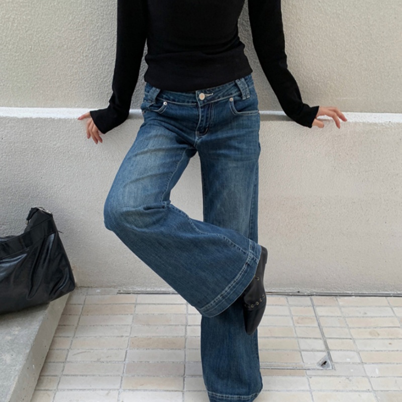 Retro Street-style Bootcut Jeans For Women