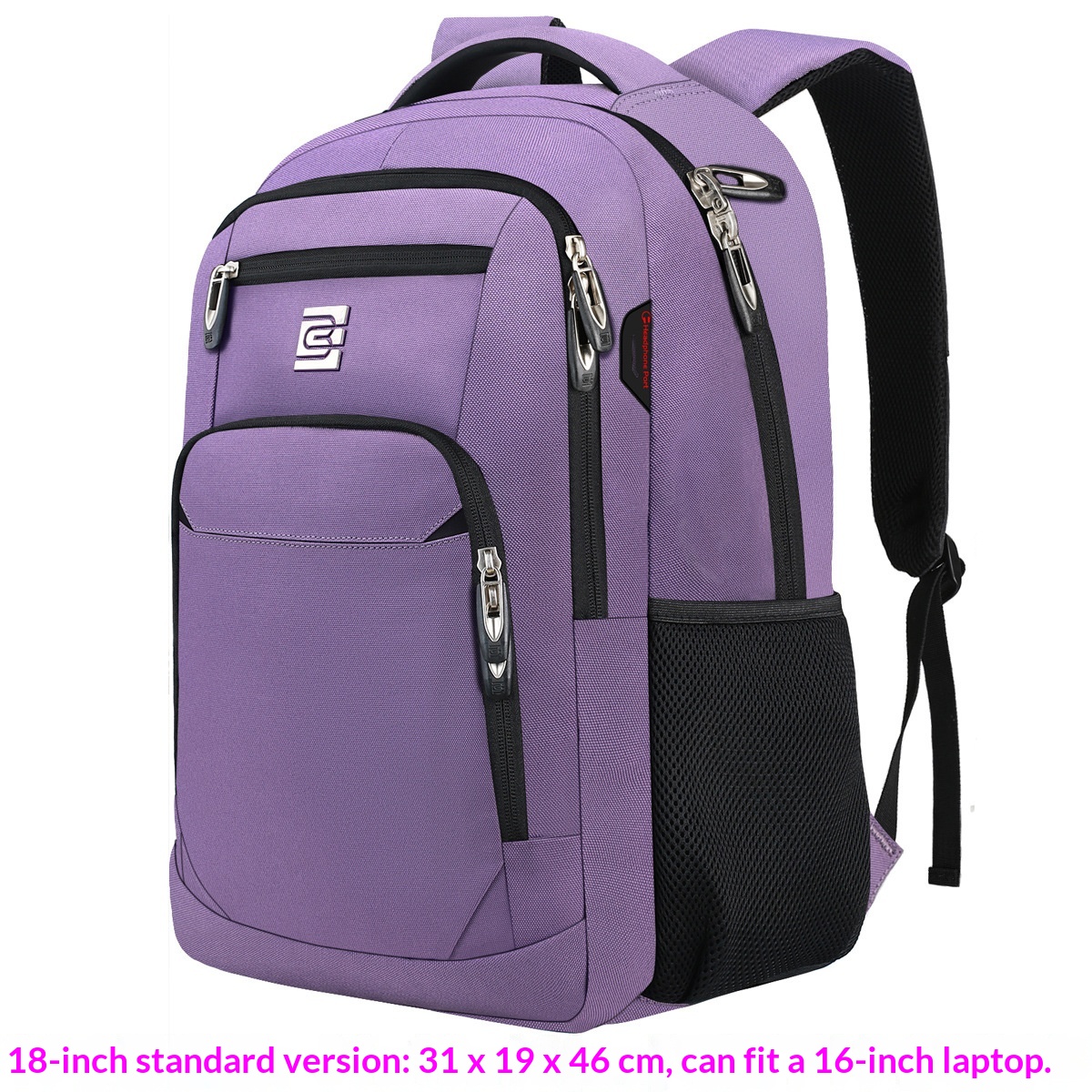 BC Men's Business Backpack Oxford Cloth Waterproof 16 Inch Large Capacity Multifunctional…