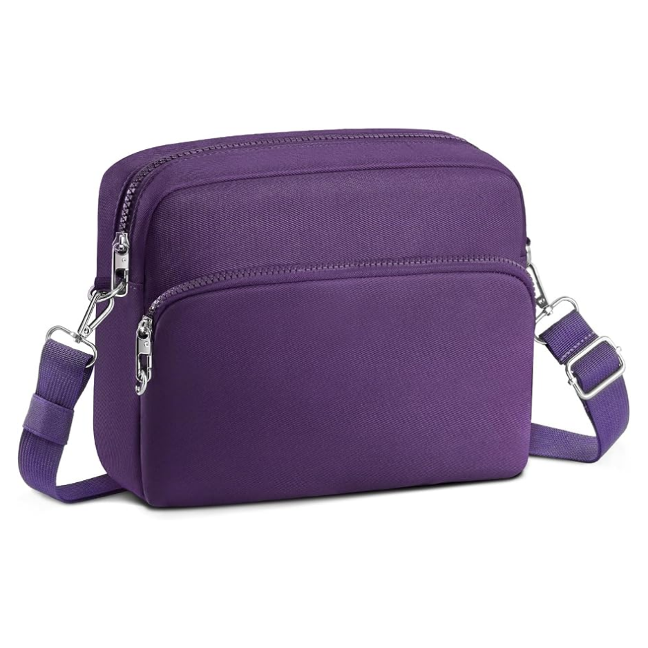 Anti-Theft Crossbody Travel Bag For Women Men, Lightweight Shoulder Bag Classic Design…