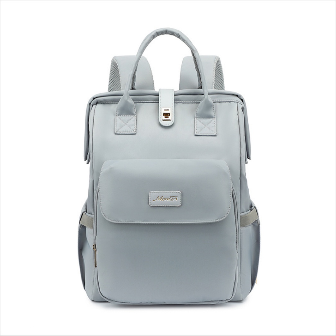 Multi Functional Handheld Backpack Mother And Baby Bag For Outdoor Use, Large Capacity Dry Wet Separation, Mommy Bag - Light Gray