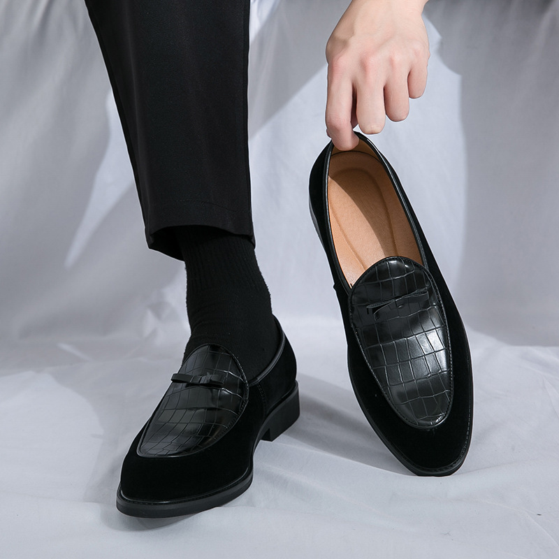 British Retro Style Business Casual Loafers - Men's PU Leather Slip On Shoes for Office…