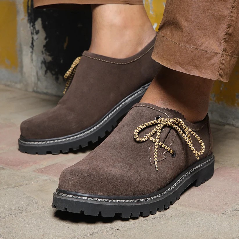 European And American-style Round-toe Low-heeled Shoes