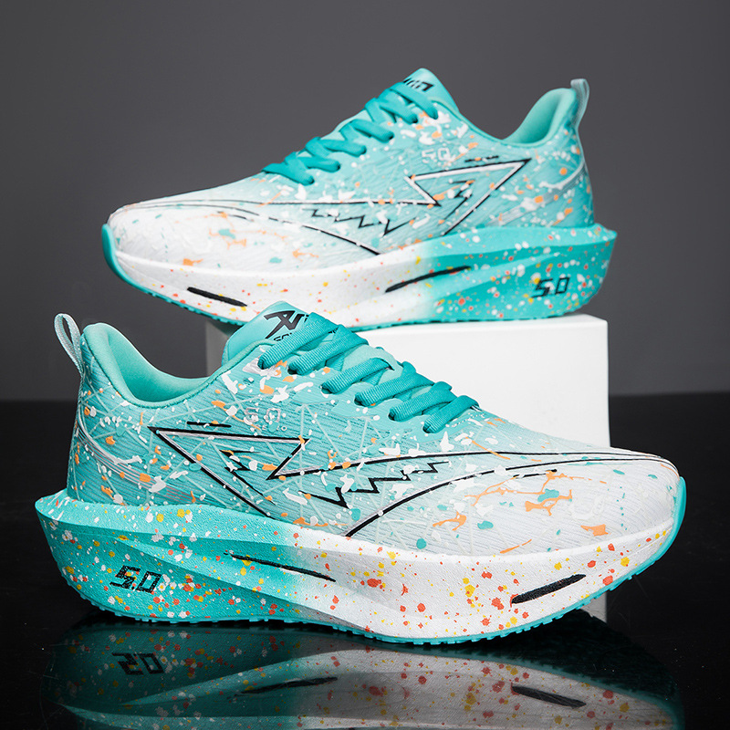 Iridescent Running Shoes Fashionable Mesh Sneakers For Jogging And Sports