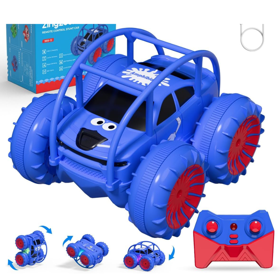 Remote Control Car, Fast Direct Charging RC Cars Amphibious 360 Rotating LED Rechargeable…