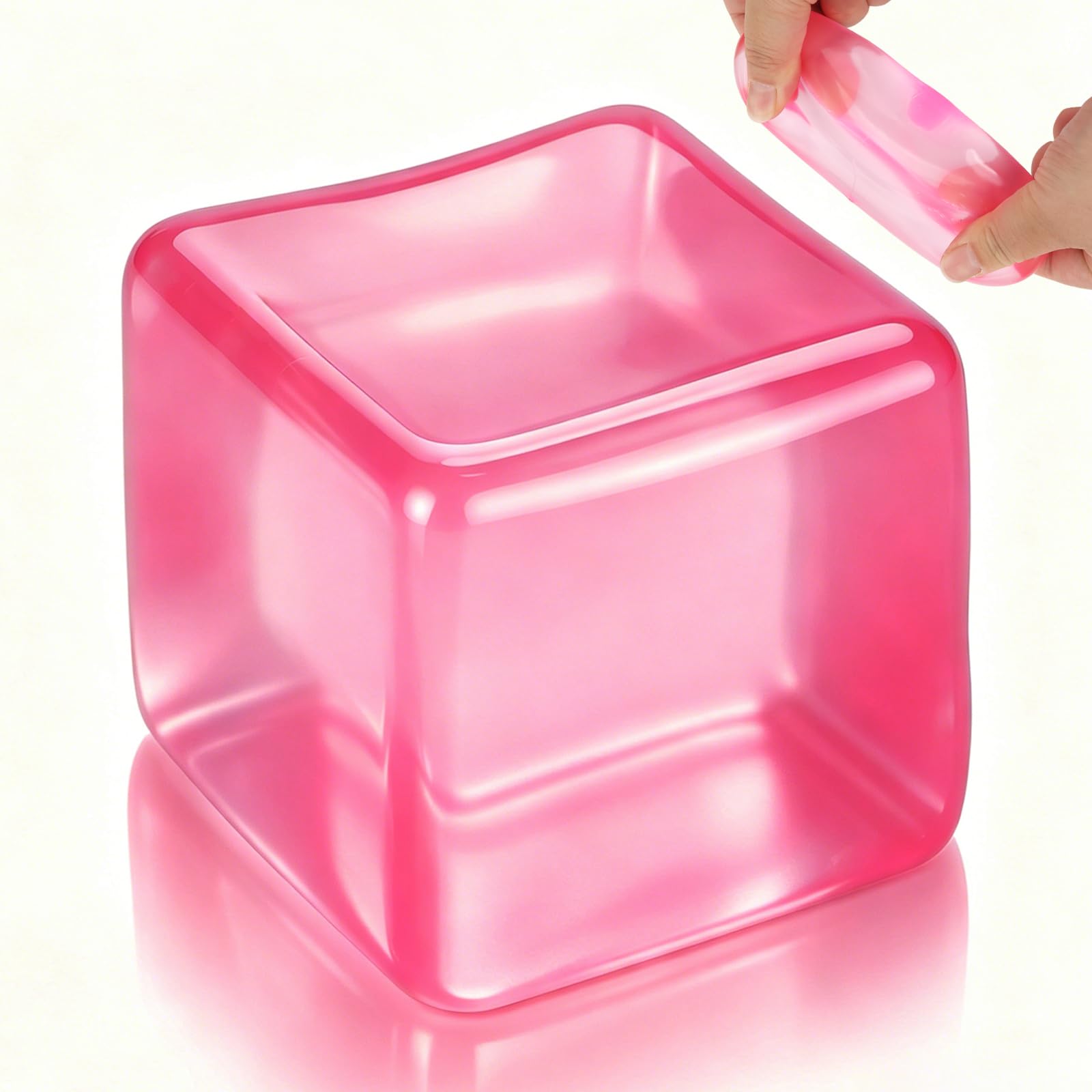 Squishy Stress Cube, Large Fidget Stress Ball Sensory Anti-Anxiety Slow Rising Squishy…