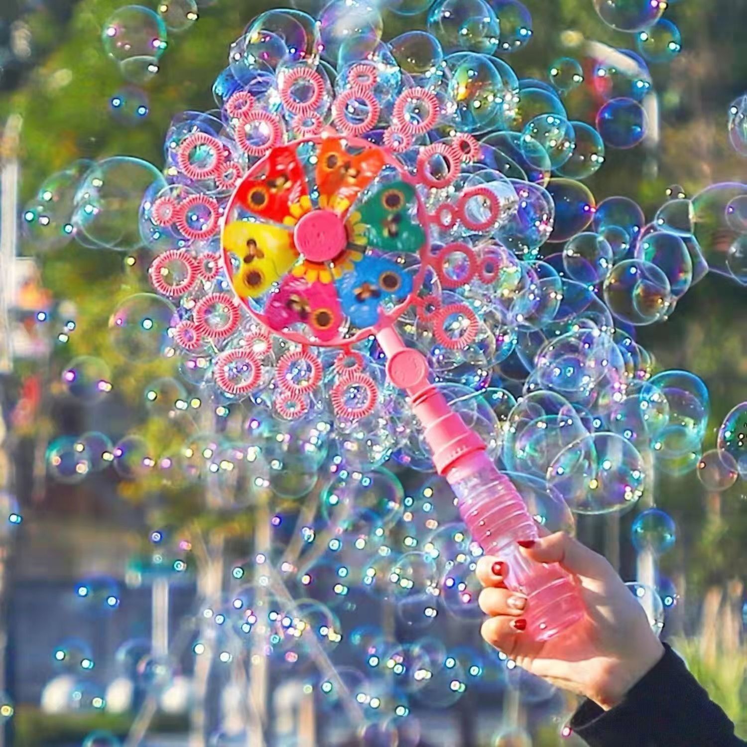 Handheld Bubble-blowing Toy Street Stall Night Market Toy
