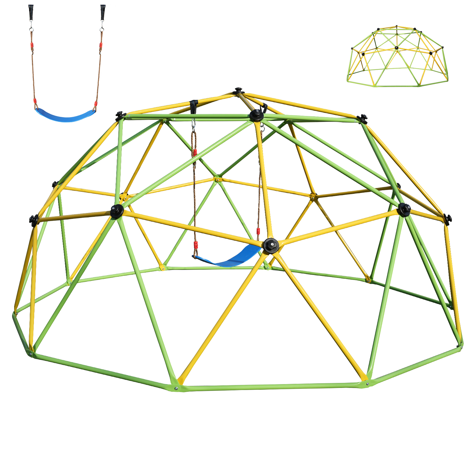 10 Foot Dome Climbing Children's Jungle Gym Suitable For Park Dome Climbers And Swing…