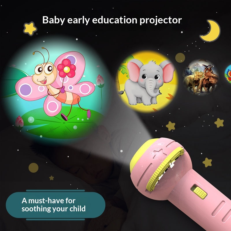 Childrens Projector Flashlight Educational Early Learning Toy With Pattern Recognition…