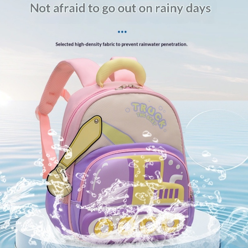 Cute Cartoon Childrens Excavator Backpack