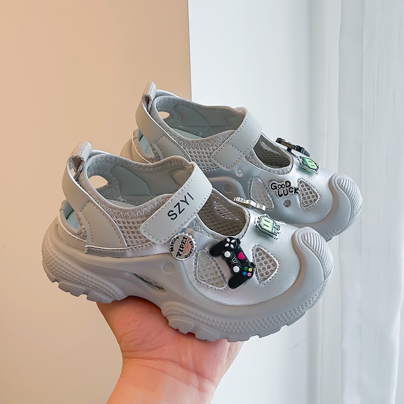 Trendy Brand Kids Mary Jane Sneakers, Hollow Out Heel Design, Hook-and-Loop Slip-On…