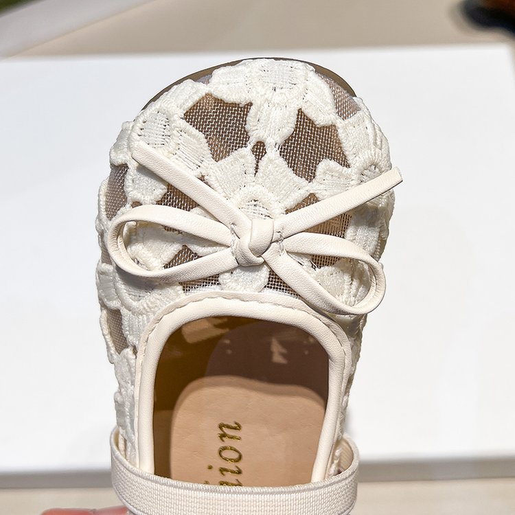 French Gentle Flat Mesh Single Shoe For Women In Summer Fairy Style With Skirt Lace Mary…
