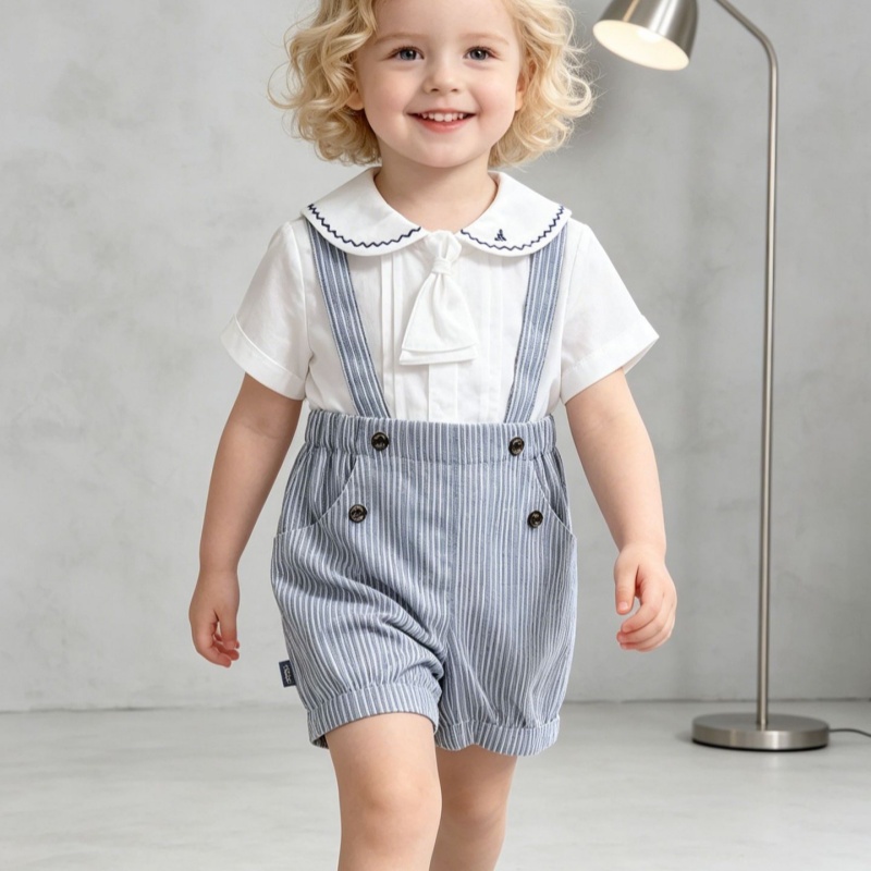 Arrival Shirt And Suspender Shorts Set