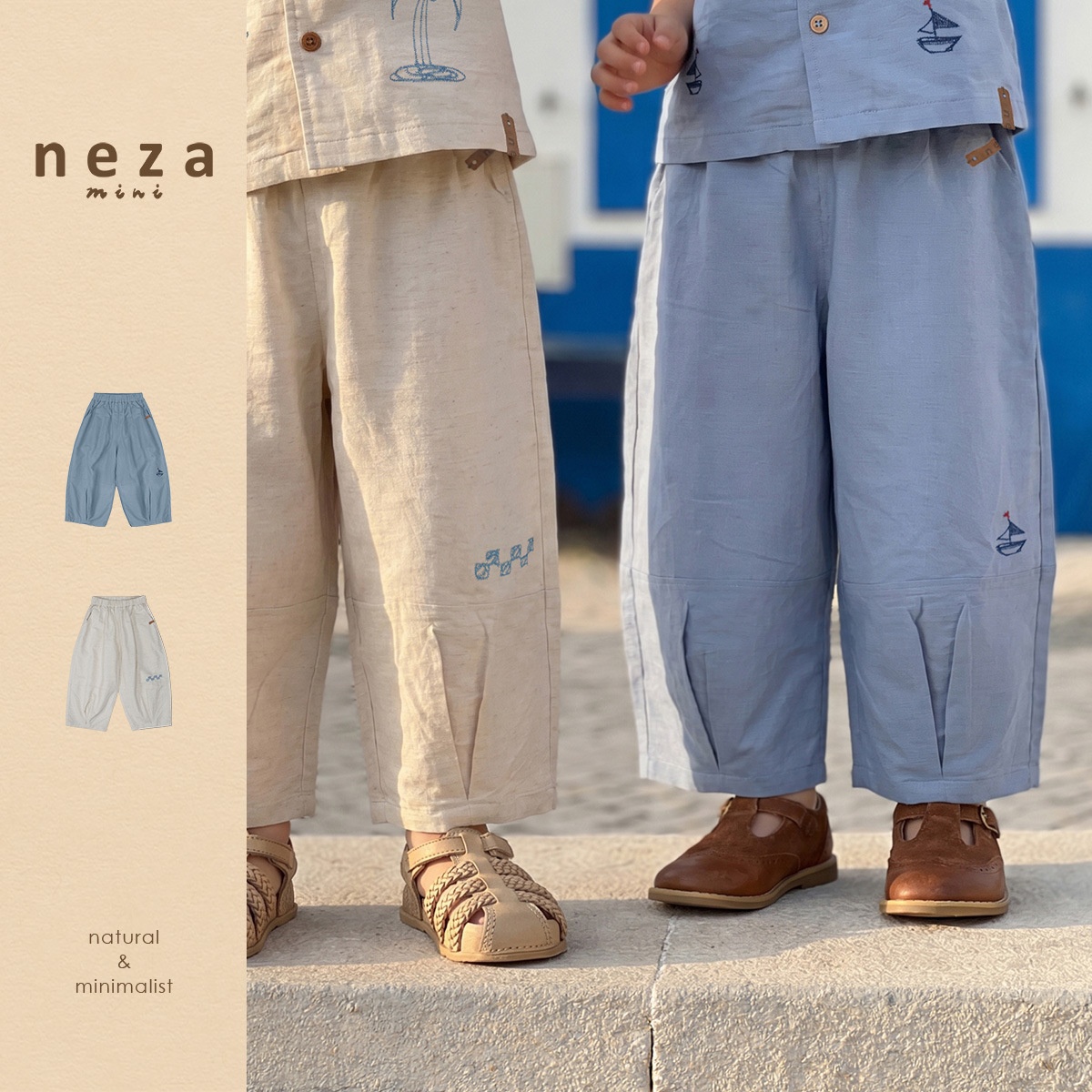 Casual Pants Childrens Capri With A Loose Fit