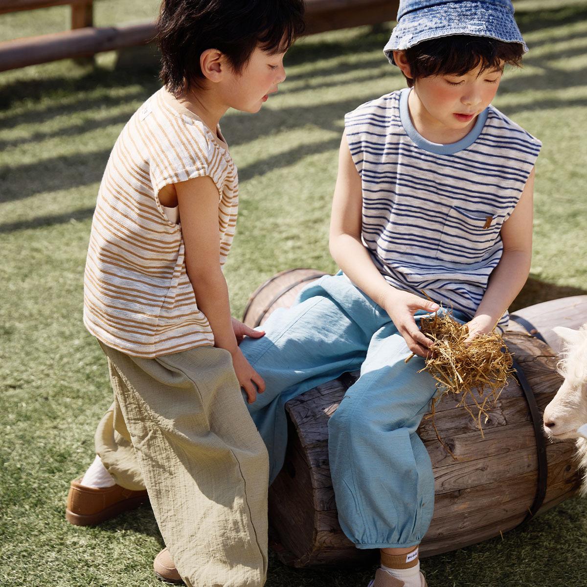Thin Tank-top T-shirt And Sports Anti-mosquito Pants Set