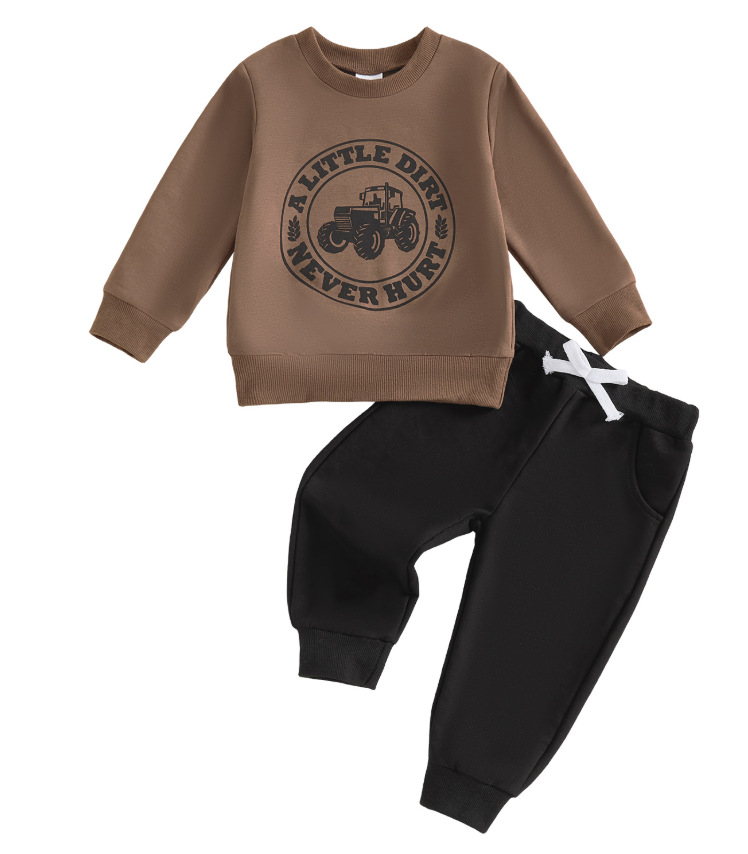 Top Sweatpants Childrens Autumn Outfit Set
