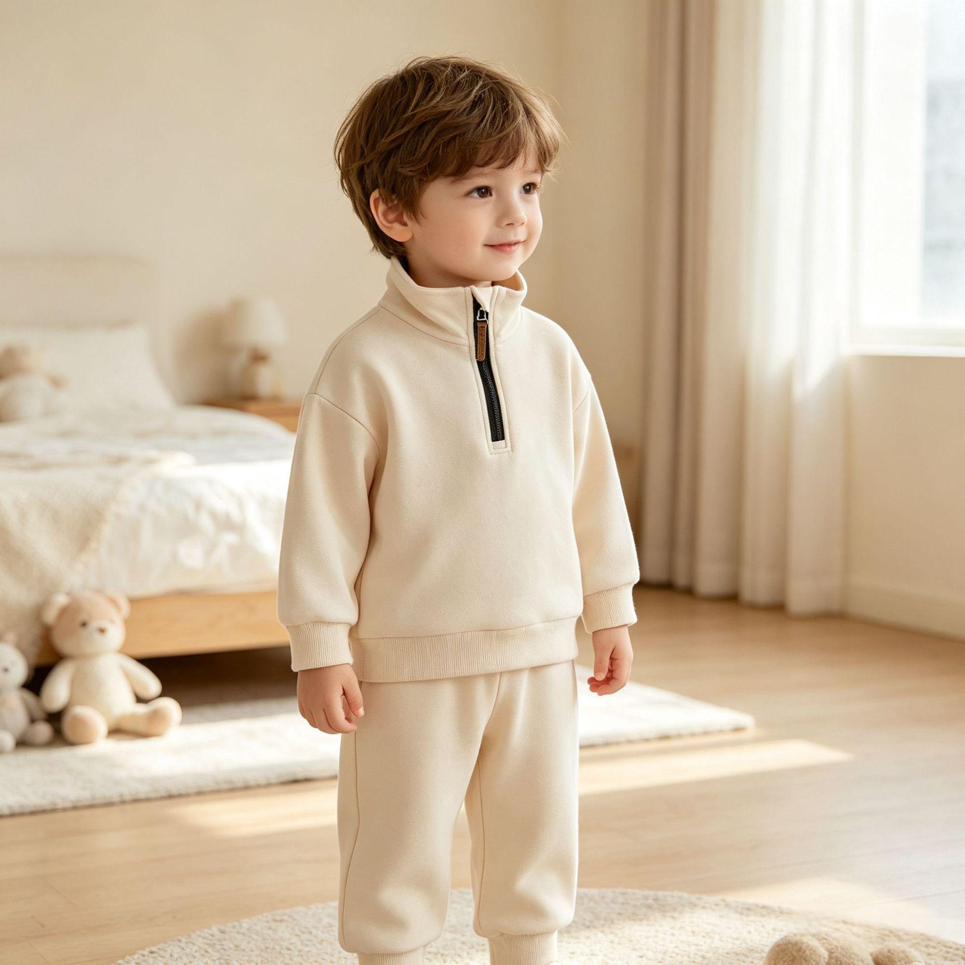 Crew-neck Sweatshirt Autumn Childrens Top Set