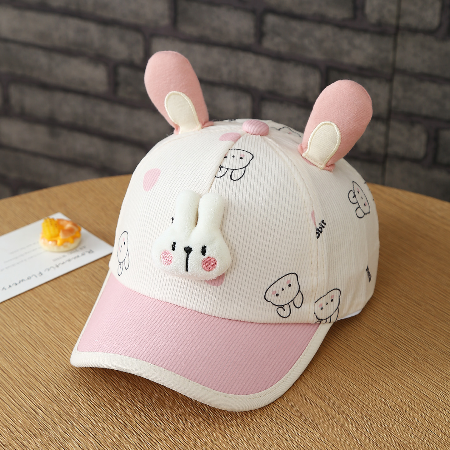Cute Three-dimensional Baby Dolls With Cartoon Prints And Ear Shapes. Soft-brimmed…