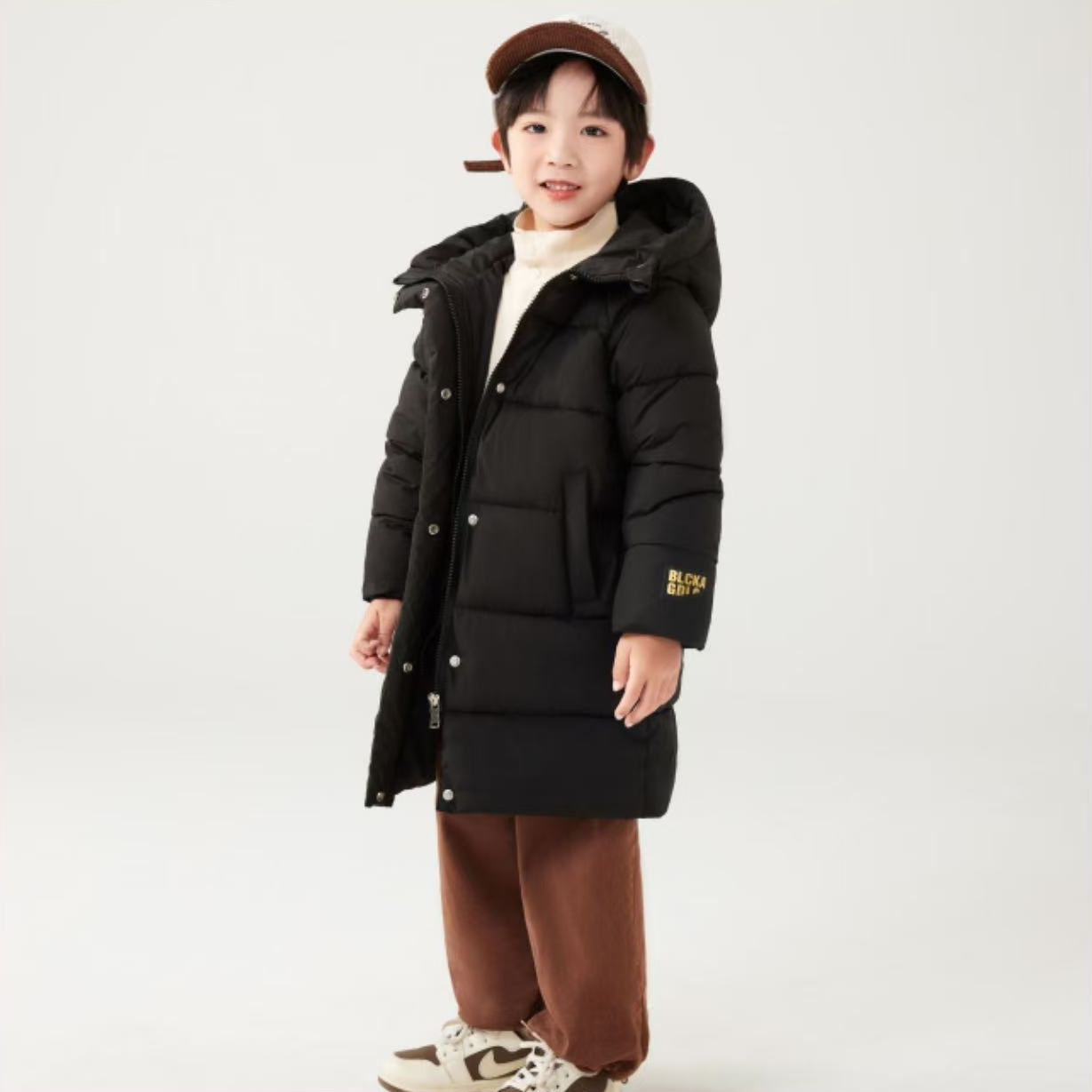 Black Gold Cotton Coat Off-season Graphene Unisex Wear
