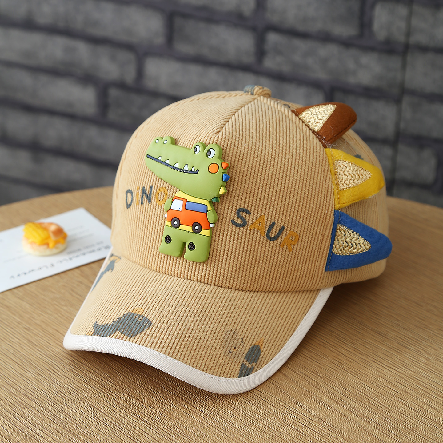 Fall Boys And Girls Dinosaur Crocodile Denim Three-Dimensional Cartoon Baseball Cap…