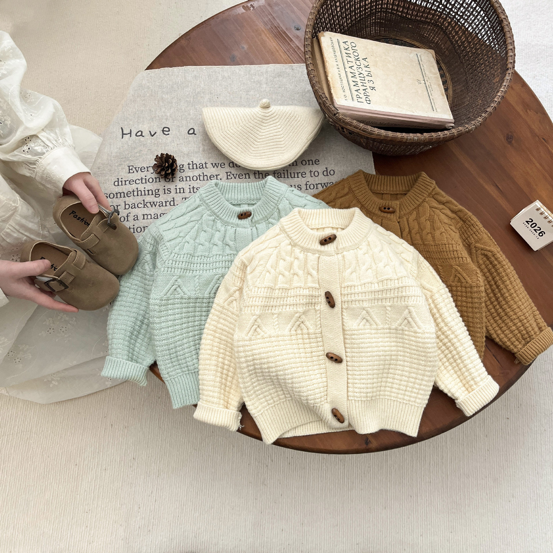 Childrens Fashion Knitted Cardigan Jacket