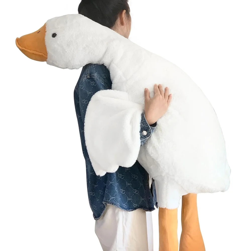 Goose Plush Stuffed Animal Cute Duck Plush Toy, Goose Plush Soft Swan Hugging Pillow Room Decor Birthday Gift photo 2