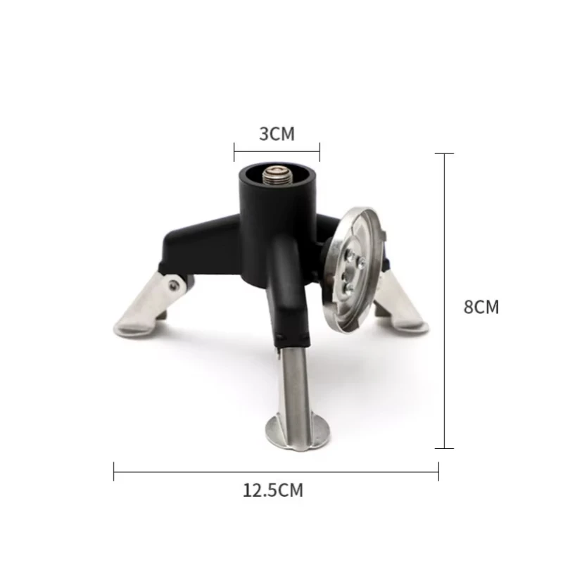 Camping Gas Stove Adapter Connector Portable Folding Tank Tripod Stand Stainless Steel Outdoor Hiking Backpacking Cooking Gear photo 5