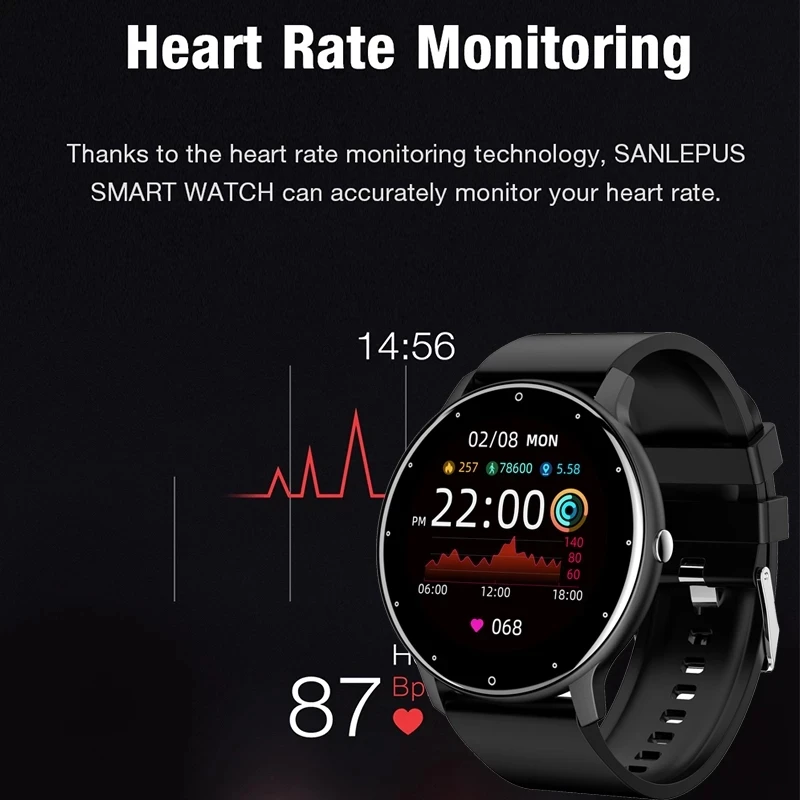 LIGE 2026 Smart Watch Women Men Ladies Gift Sport Fitness Men Watches Heart Rate Monitor Waterproof Smartwatch For Android IOS photo 3