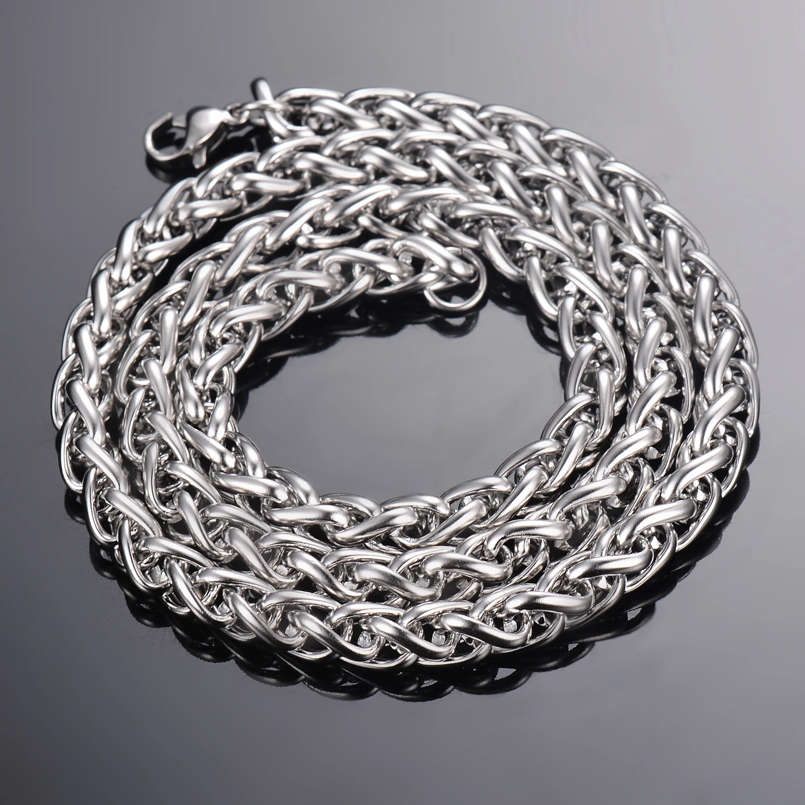 1 piece Width 2.5mm/3mm/4mm/5mm/6mm Keel Link Chain Necklace For Men Women Stainless Steel Chain Necklace photo 4