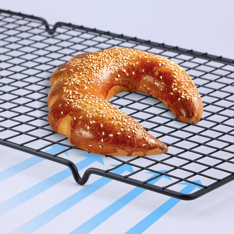FAISDU 1pcs Single Layer Stainless Steel BBQ Bread Cake Cooling Rack Drip Dry Rack Cooling Grid Baking Pan Household Baking Tool photo 4