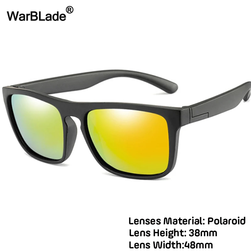 WarBlade Kids Sunglasses Girls Boys Children Polarized Sun Glasses Silicone Safety Square Glasses For Baby Eyewear UV400 Oculos photo 2