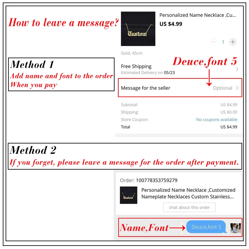 Custom Name Charms Necklace Gold Color Stainless Steel Box Chain Necklaces for Women Men Personalized Handmade Pendants Jewelry photo 2