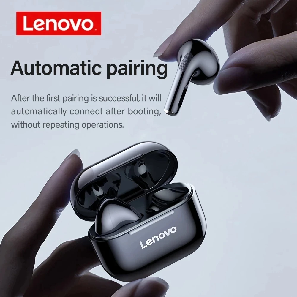 Original Lenovo LP40 wireless headphones TWS Bluetooth Earphones Touch Control Sport Headset Stereo Earbuds For Phone Android photo 2
