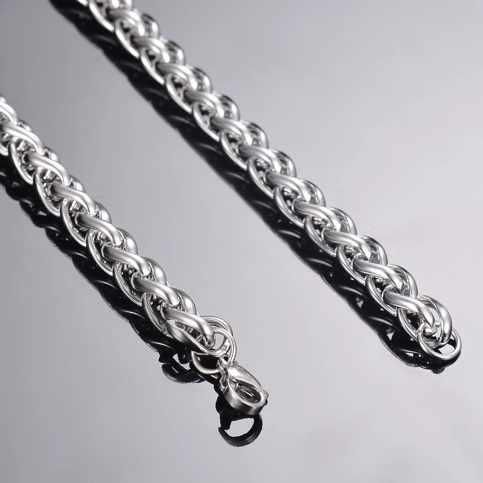 1 piece Width 2.5mm/3mm/4mm/5mm/6mm Keel Link Chain Necklace For Men Women Stainless Steel Chain Necklace photo 3