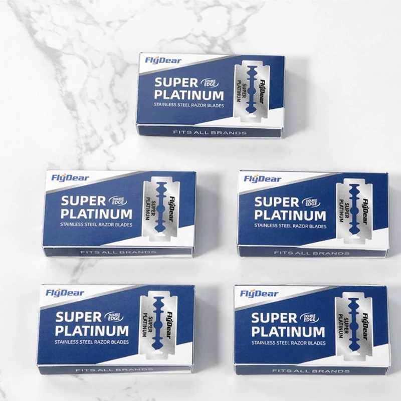 Stainless Steel Razor Blade Old-Fashioned Manual Double-Sided Razor Blade Hairdressing Barber Shop Tools photo 5