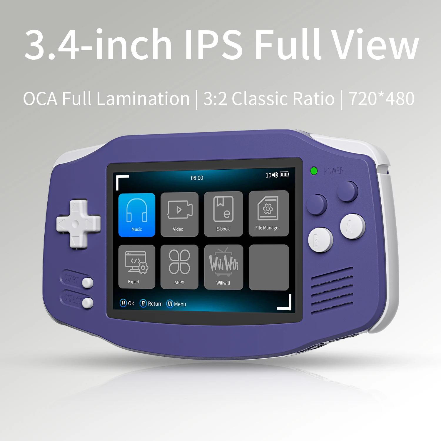 ANBERNIC RG34XX Retro Handheld Game Console 3.4" IPS Screen Linux 64-bit Video Gaming Player Support WiFi Bluetooth HD TV Output photo 3